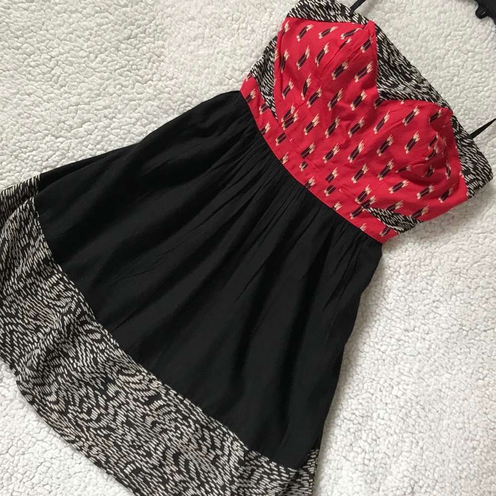 Silence&Noise strapless summer dress.Size Small